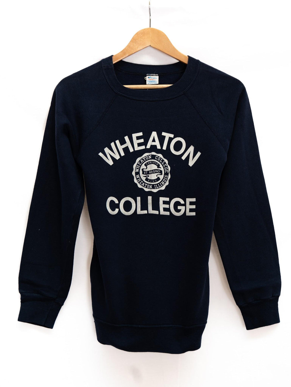 Wheaton College Sweatshirt — Navy — garment photograph 1