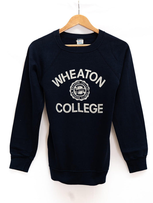 Wheaton College Sweatshirt — Navy — garment photograph 1