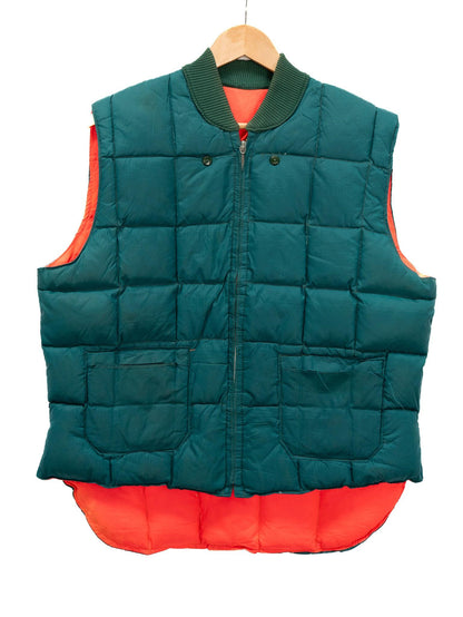 Teal & Orange Padded Zip Vest — garment photograph 1