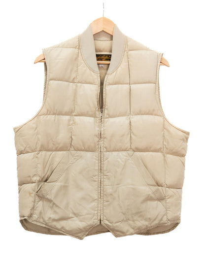 Cream Padded Zip Vest — garment photograph 1