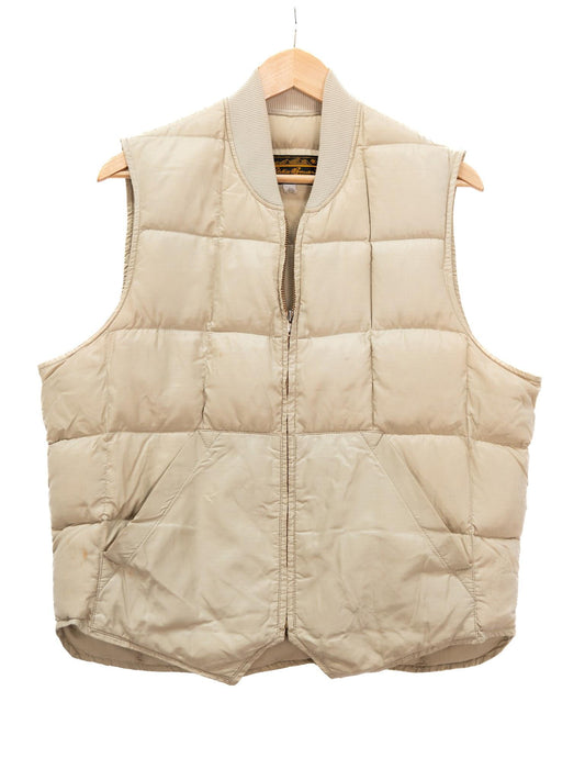 Cream Padded Zip Vest — garment photograph 1