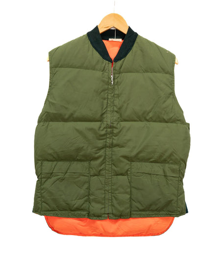 Olive & Orange Padded Vest — garment photograph 1