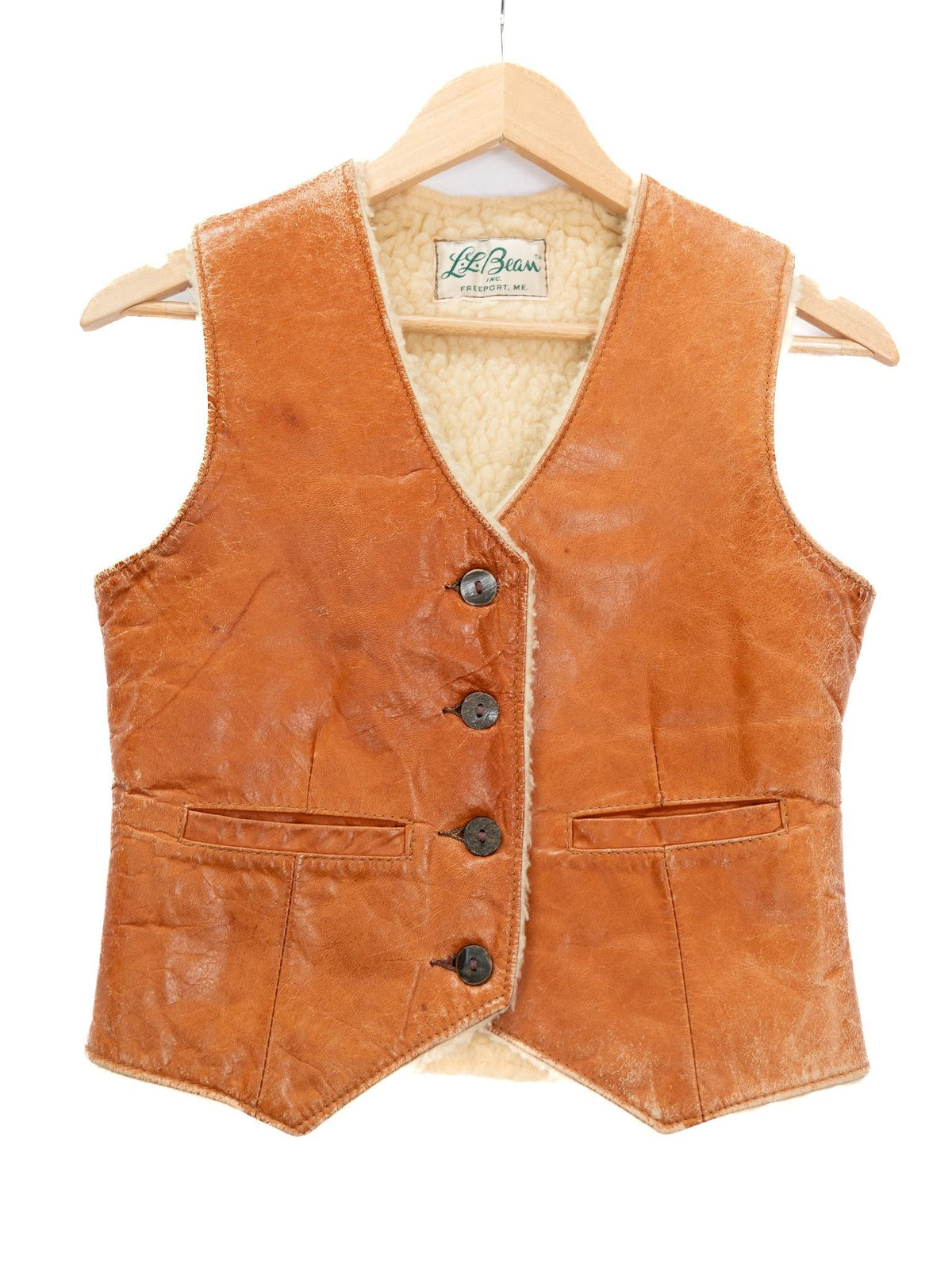Rust Button Waistcoat — garment photograph 1