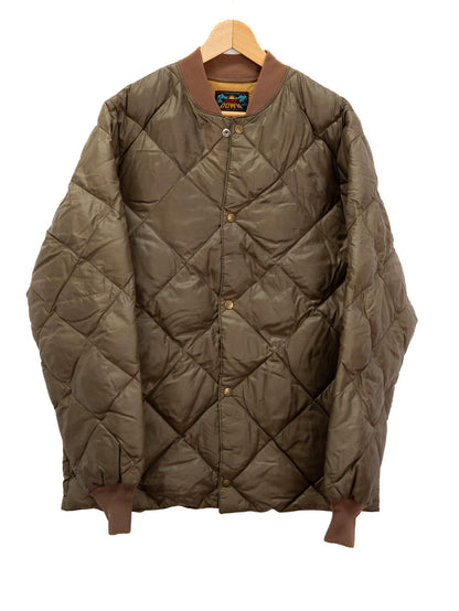 Olive Diamond Quilted Bomber — garment photograph 1