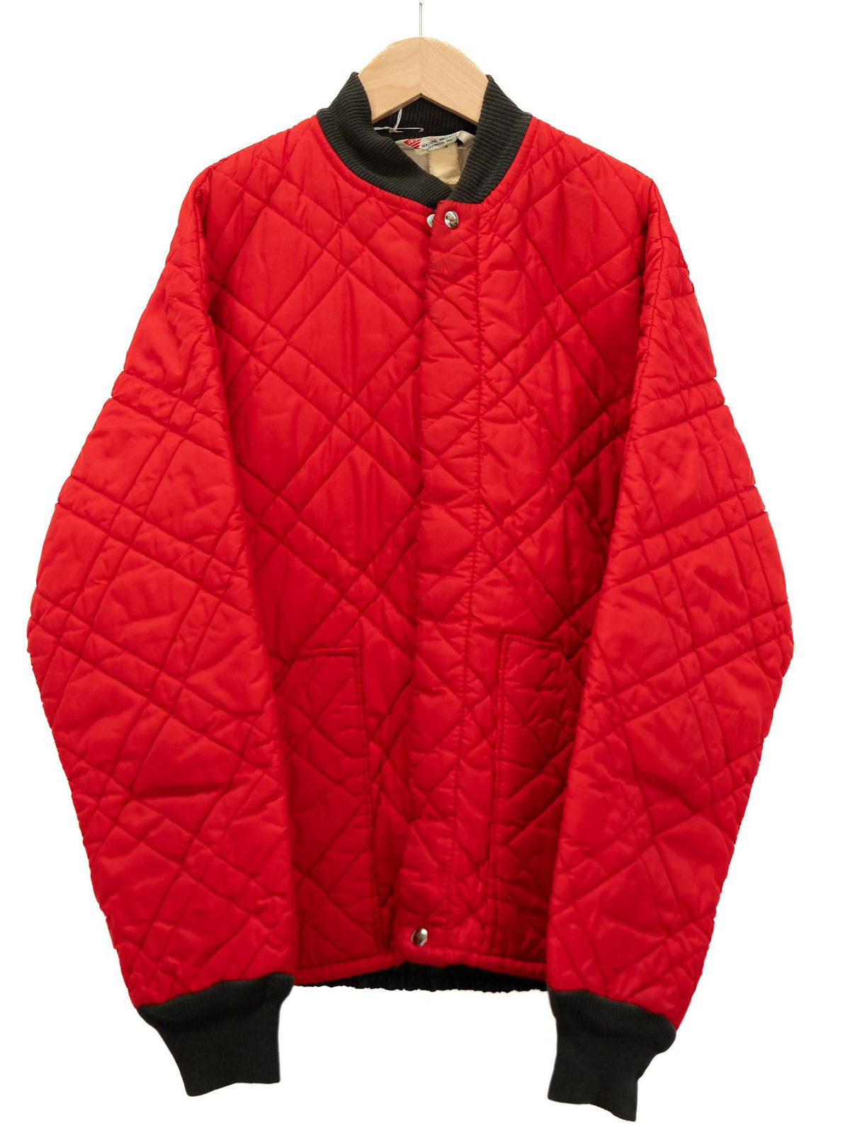 Red Diamond Quilted Bomber — 235 — garment photograph 1