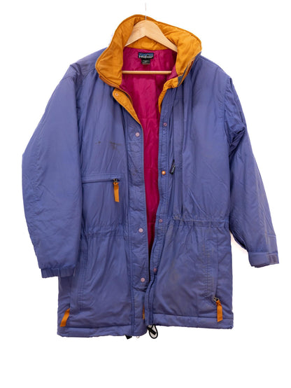 Purple & Yellow Hooded Parka — garment photograph 1
