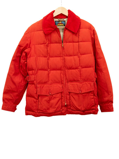 Red Padded Collared Jacket — garment photograph 1