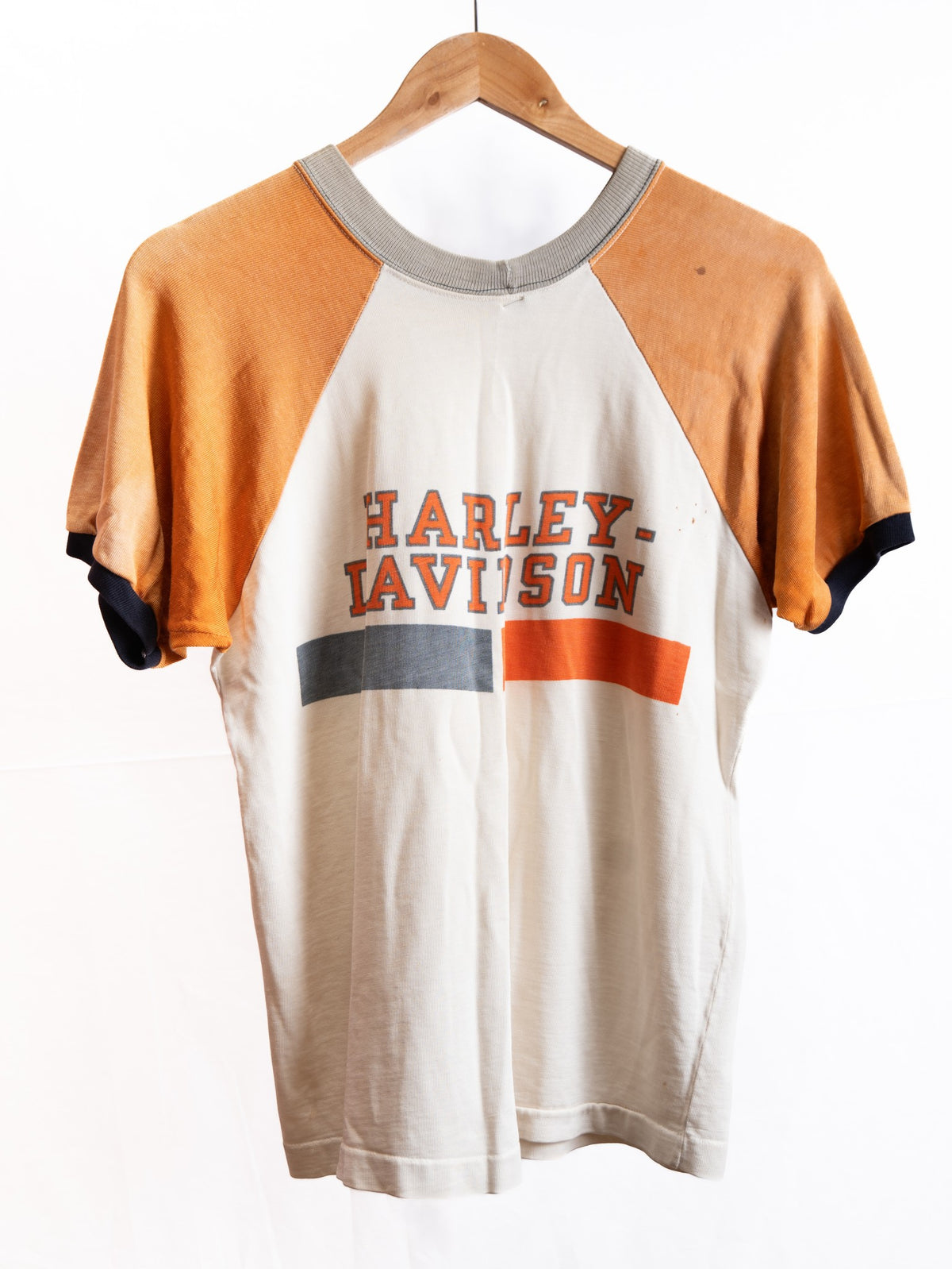 Harley-Davidson Raglan T-Shirt — Ochre & Cream — garment photograph 2