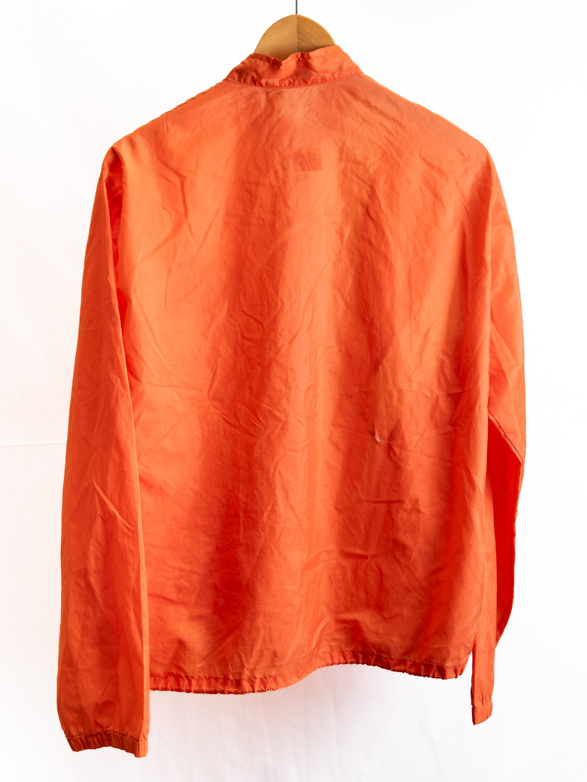 Orange Racing Jacket with Contrast Stripe — garment photograph 3
