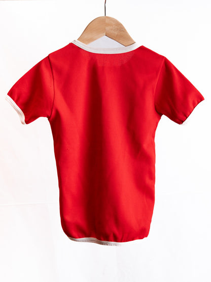 The Fonz Is Cool Ringer T-Shirt — Red — garment photograph 2