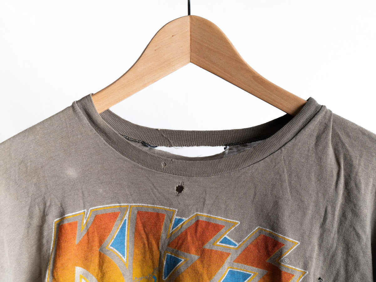 Faded Motorcycle Graphic T-Shirt — Grey — garment photograph 2