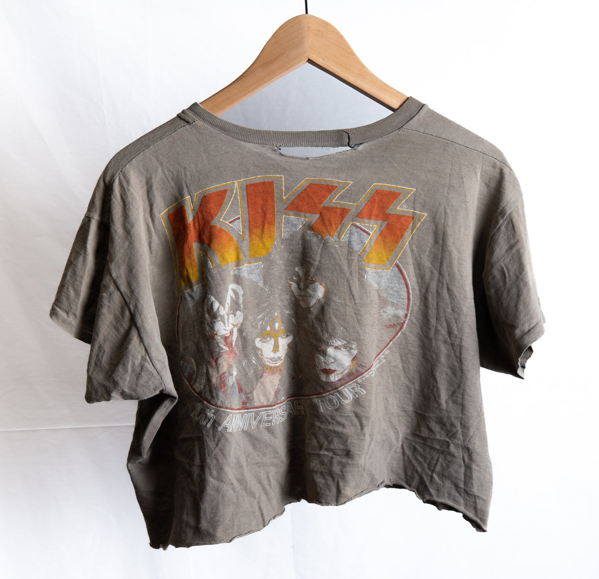 Faded Motorcycle Graphic T-Shirt — Grey — garment photograph 4