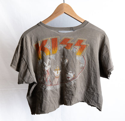 Faded Motorcycle Graphic T-Shirt — Grey — garment photograph 4