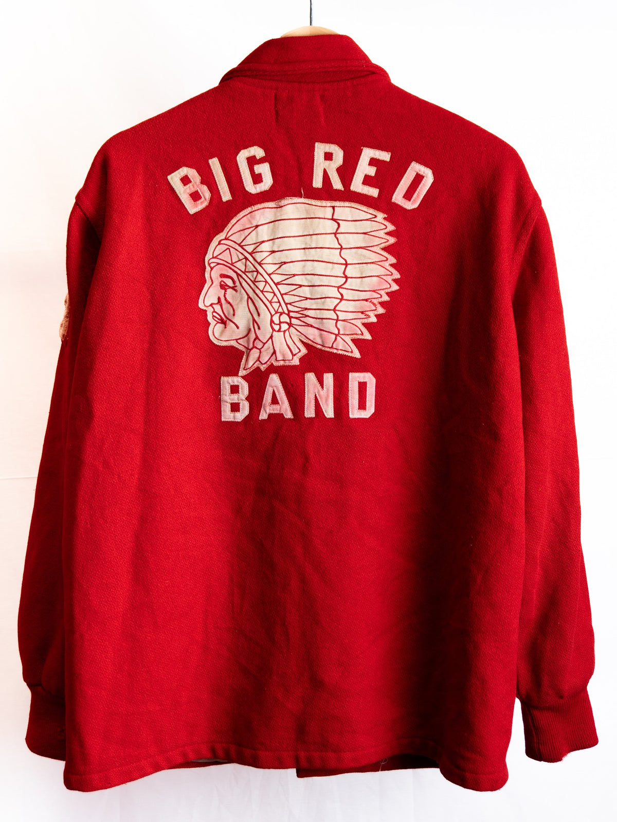 Red Number Seven Varsity Jacket — garment photograph 2
