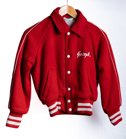 Melrose Varsity Jacket — Red — garment photograph 1