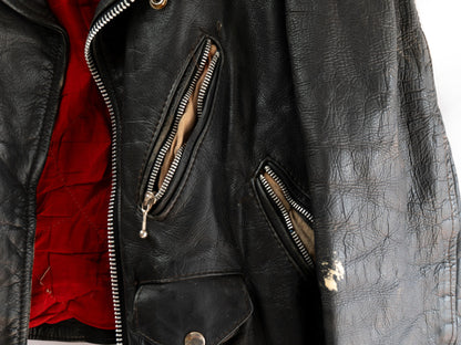 Black Belted Biker Jacket — garment photograph 4