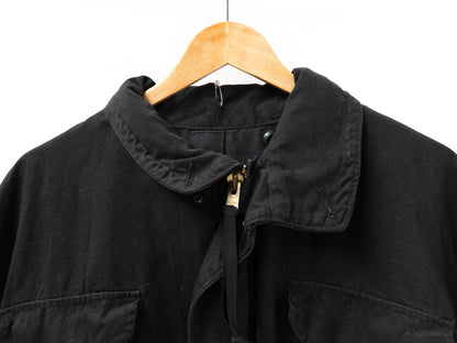 Black Four-Pocket Utility Jacket — garment photograph 2