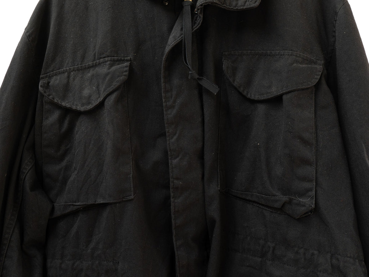 Black Four-Pocket Utility Jacket — garment photograph 3