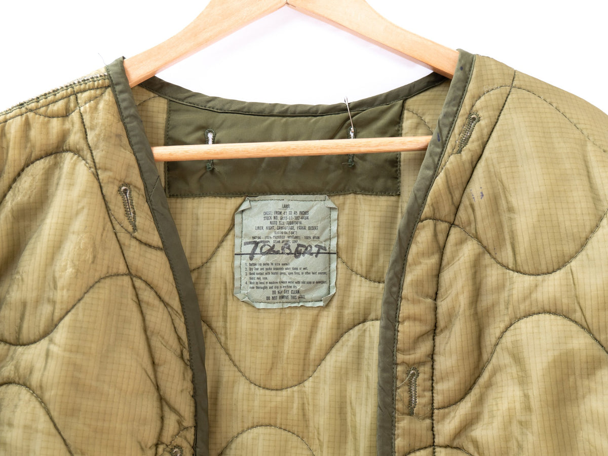 Olive Quilted Liner Jacket — 041 — garment photograph 2