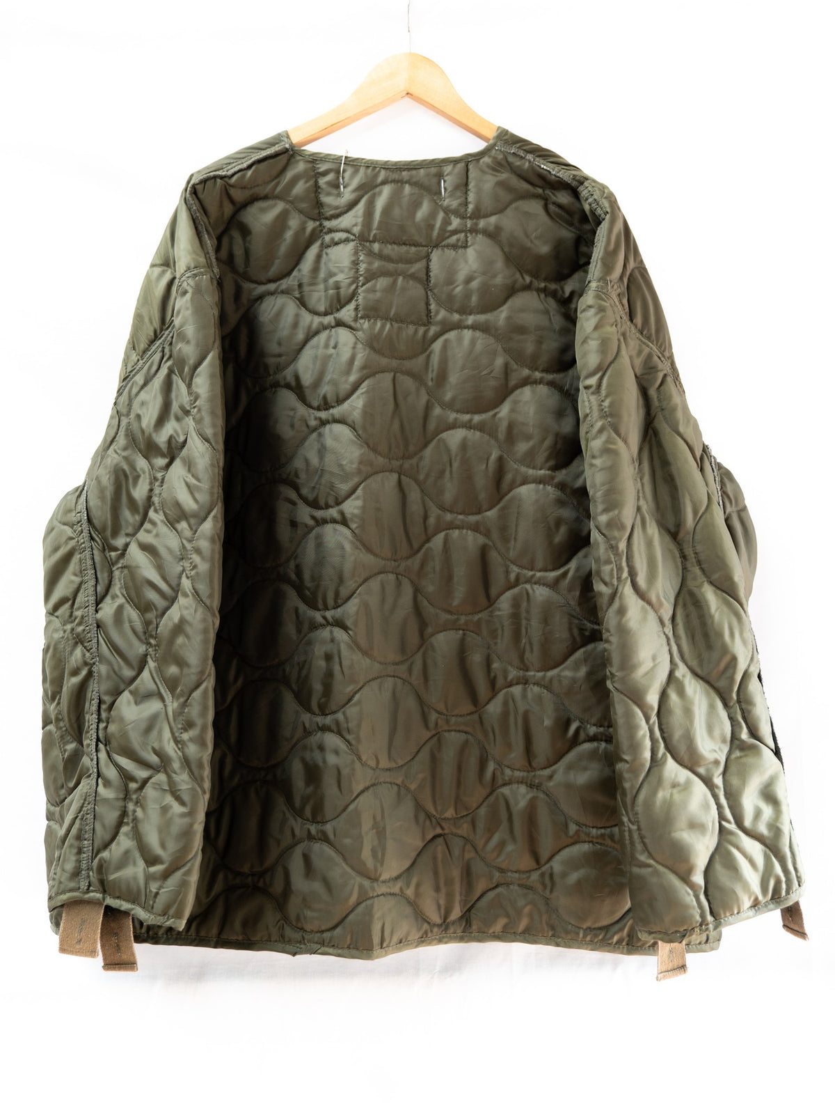 Dark Olive Quilted Liner Jacket — garment photograph 3