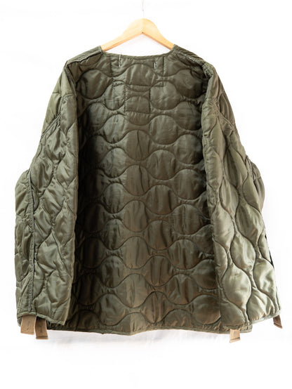 Dark Olive Quilted Liner Jacket — garment photograph 3