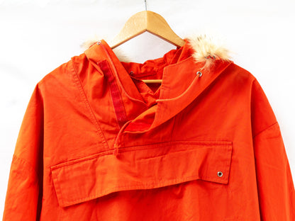 Orange Hooded Pullover Smock — garment photograph 2