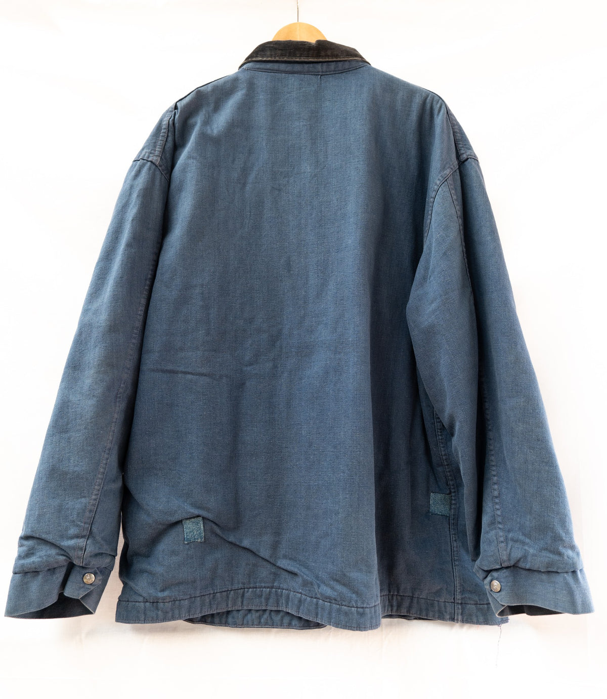 Blue Chore Jacket with Red Lining — garment photograph 3