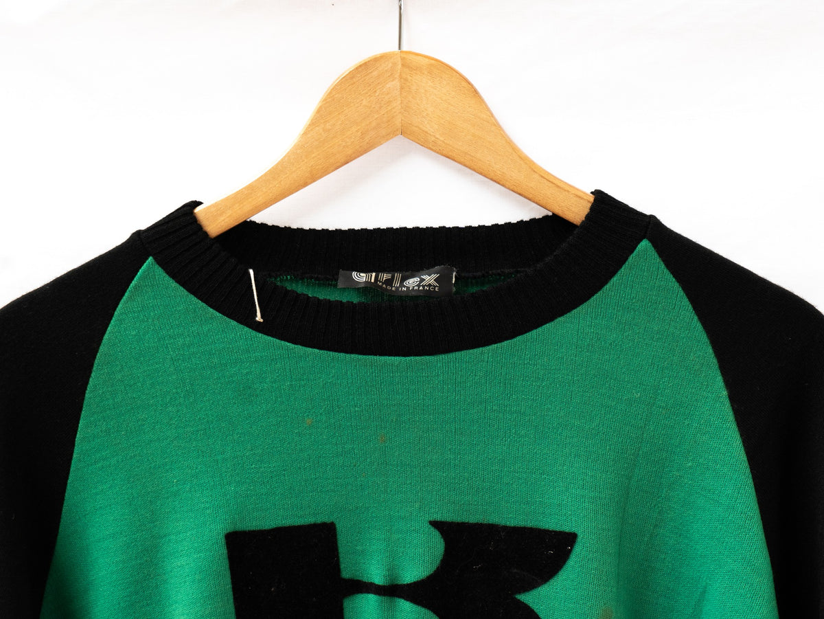 Kawasaki Raglan Sweatshirt — Green & Black — garment photograph 3