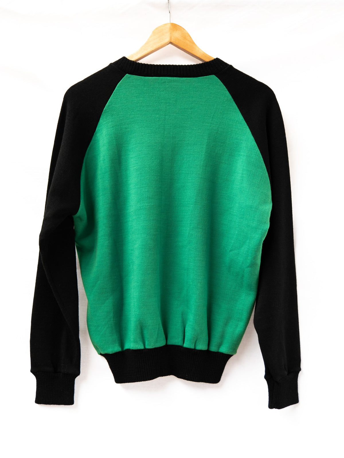 Kawasaki Raglan Sweatshirt — Green & Black — garment photograph 2