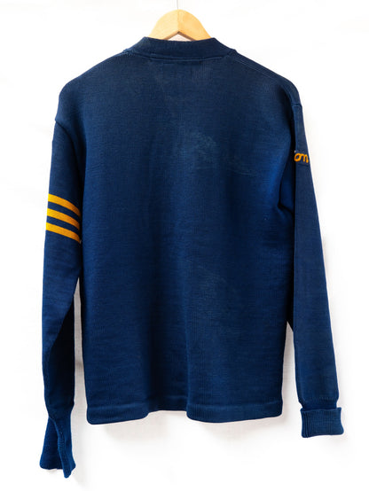 Navy B Letterman Cardigan — garment photograph 3