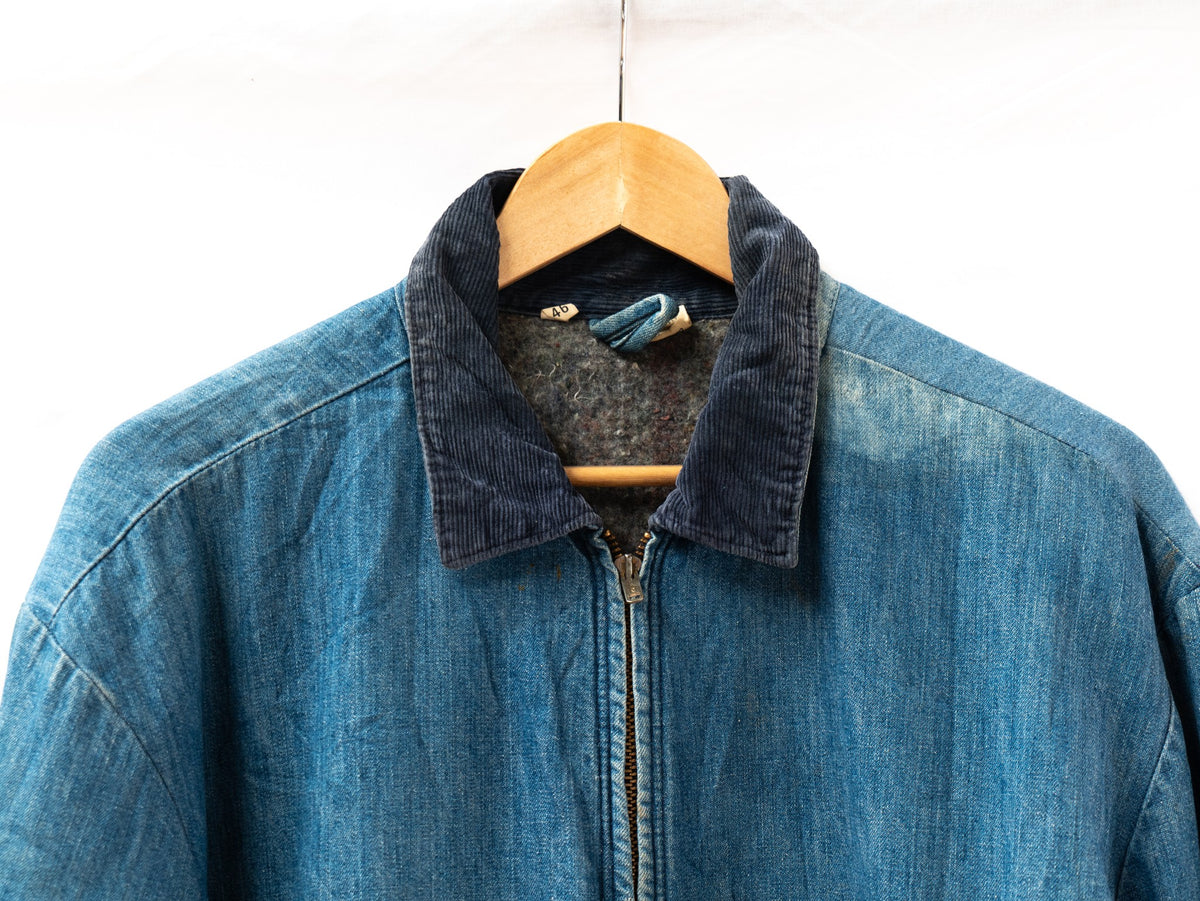Blue Zip Work Jacket — 069 — garment photograph 2