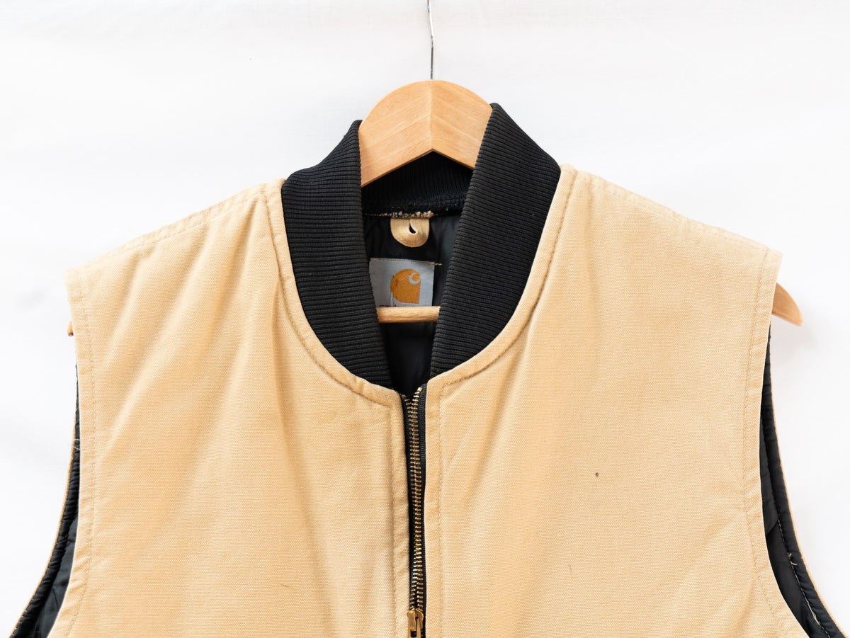 Carhartt Tan Zip Work Vest — garment photograph 2