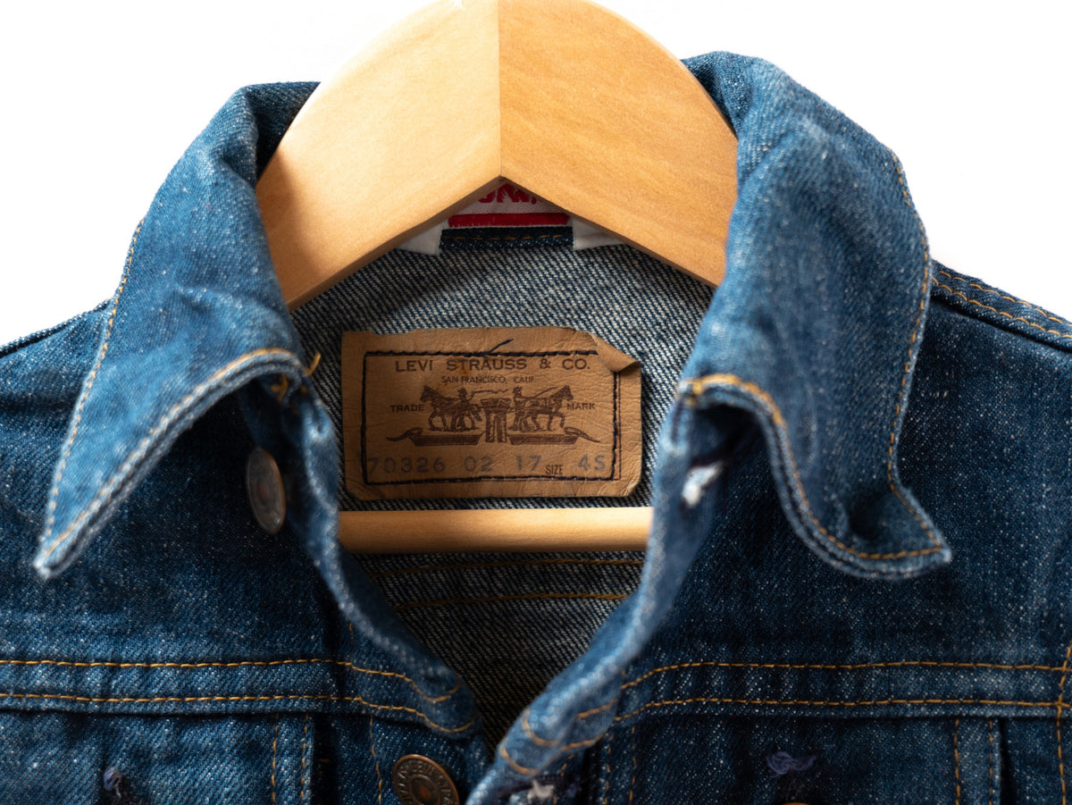Small Blue Denim Trucker Jacket — garment photograph 2