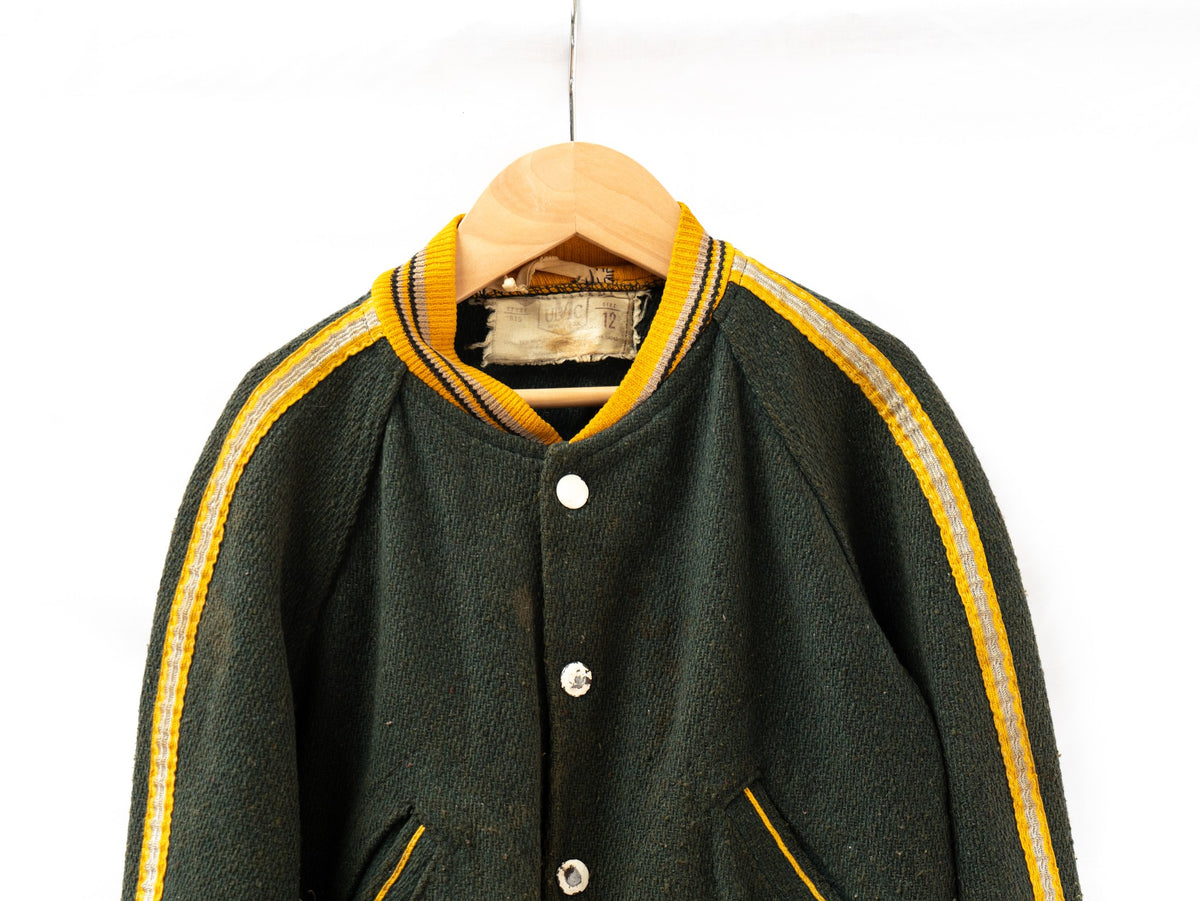 Small Black & Yellow Varsity Jacket — garment photograph 2