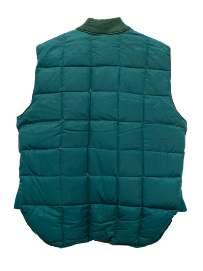 Teal & Orange Padded Zip Vest — garment photograph 3