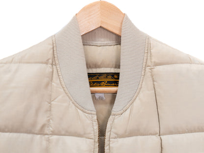 Cream Padded Zip Vest — garment photograph 2
