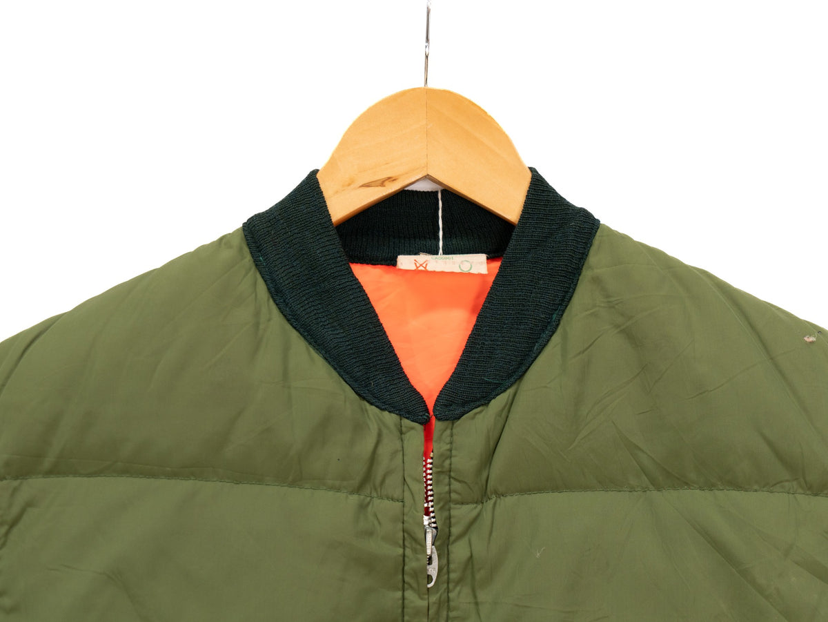 Olive & Orange Padded Vest — garment photograph 2
