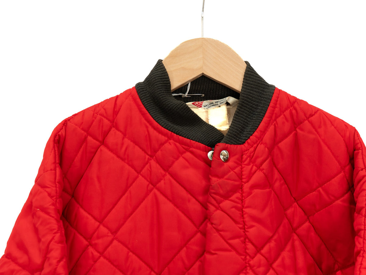 Red Diamond Quilted Bomber — 235 — garment photograph 2