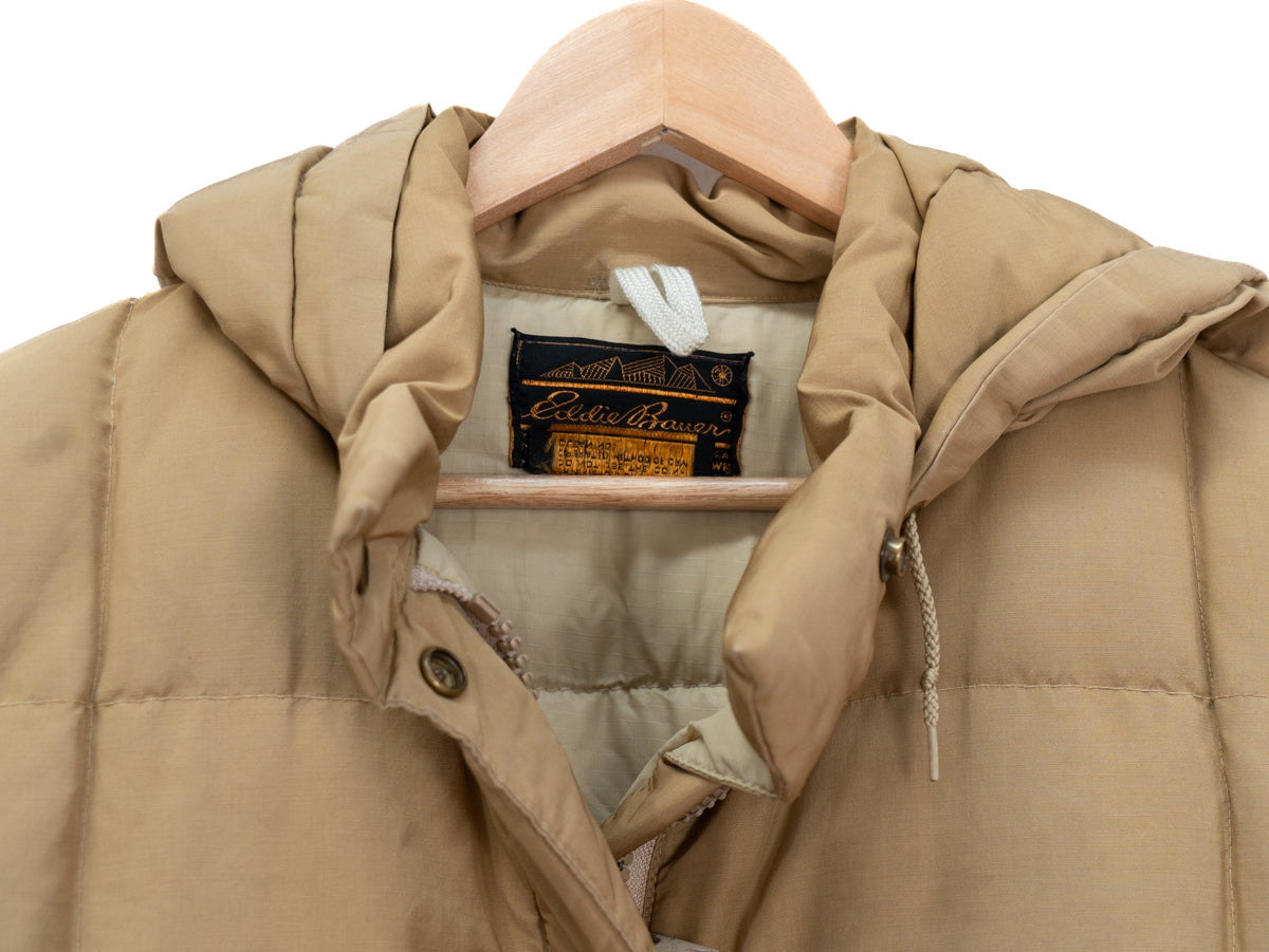 Tan Hooded Padded Parka — garment photograph 2