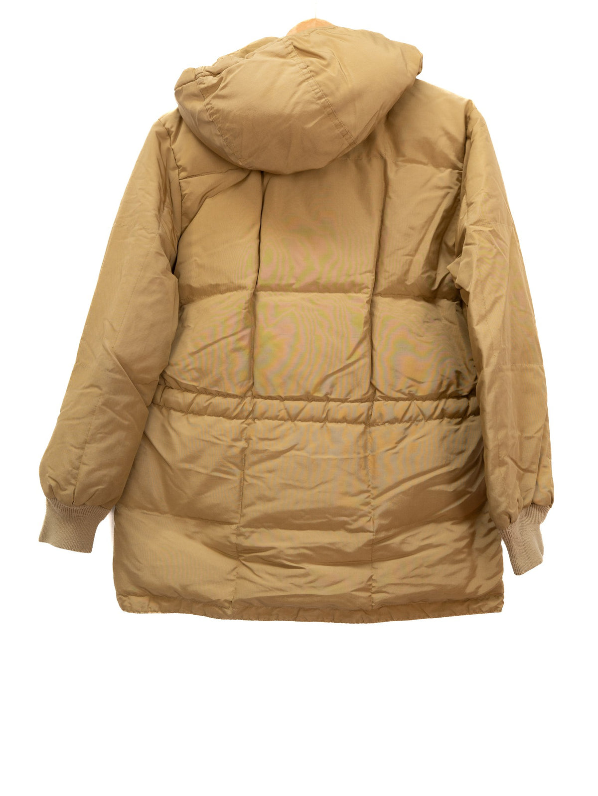 Tan Hooded Padded Parka — garment photograph 3