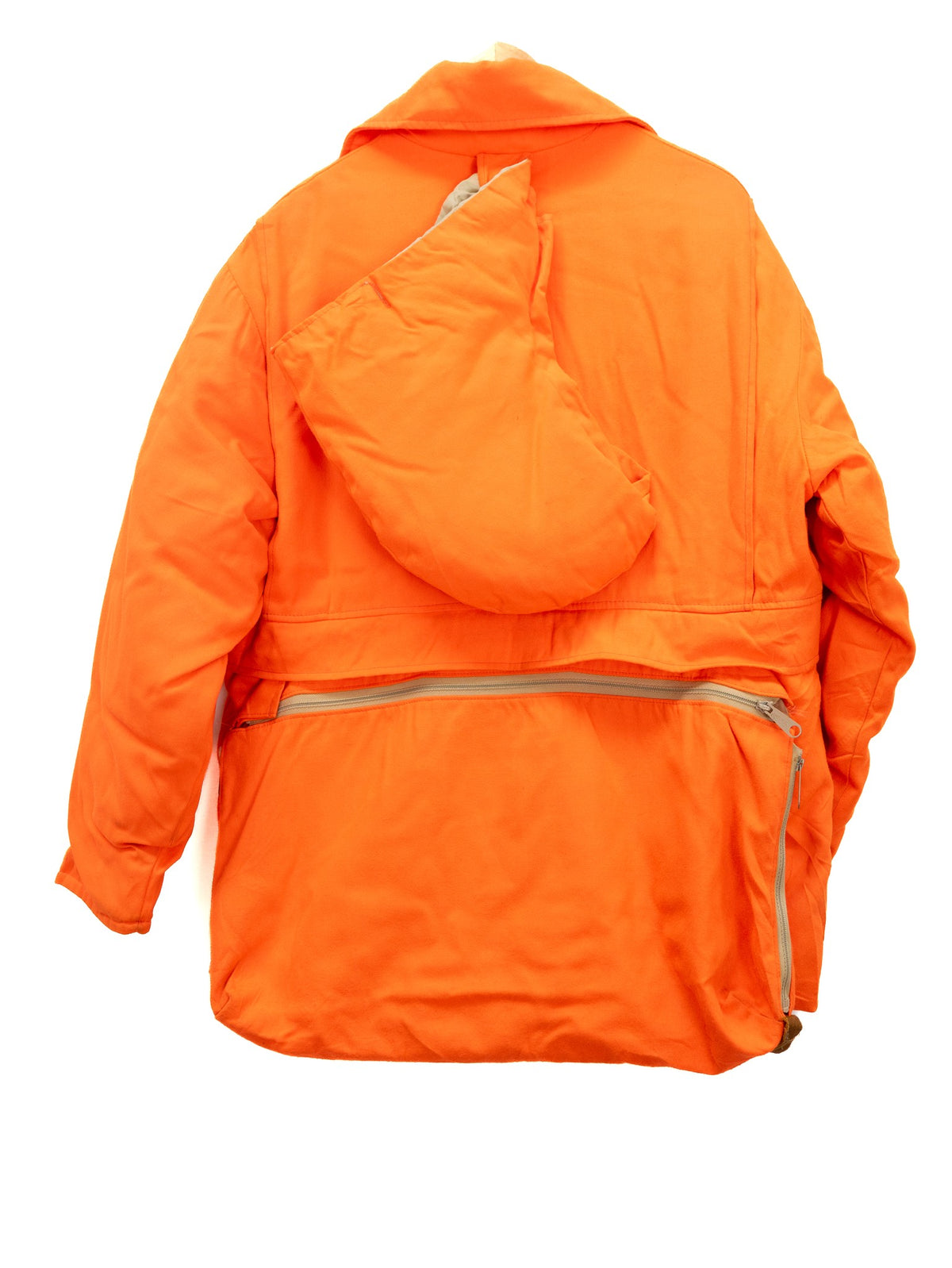 Orange Collared Zip Jacket — garment photograph 3