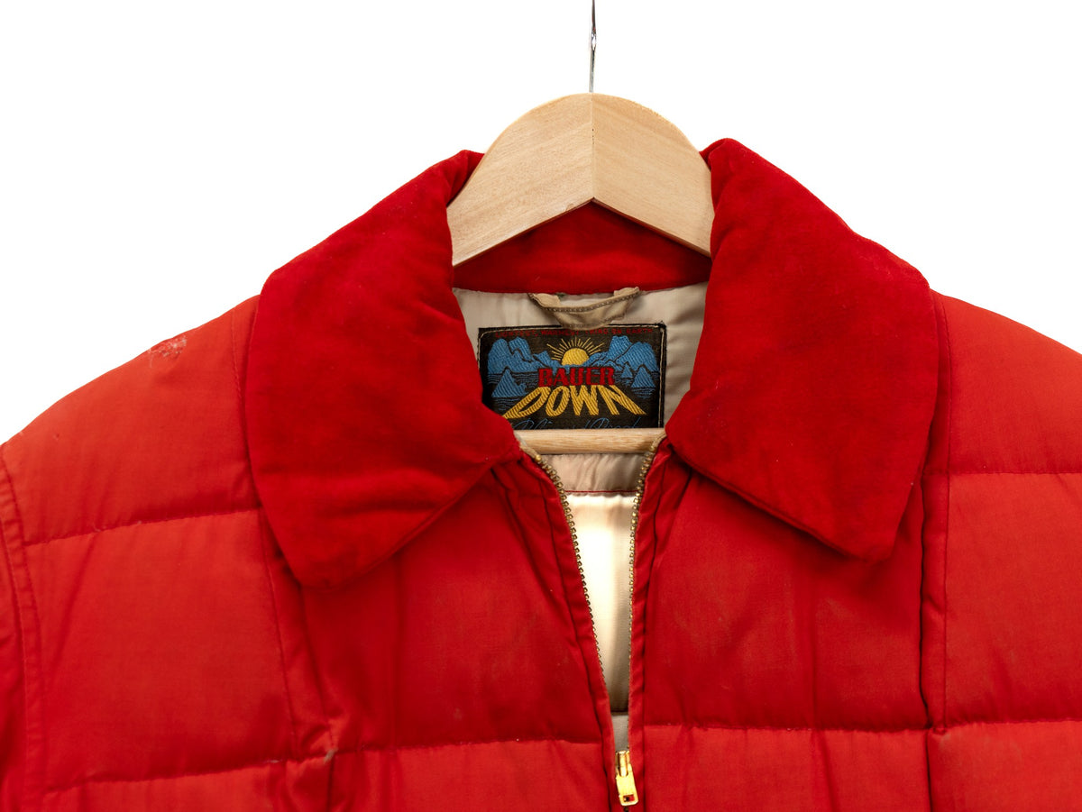 Red Padded Collared Jacket — garment photograph 2