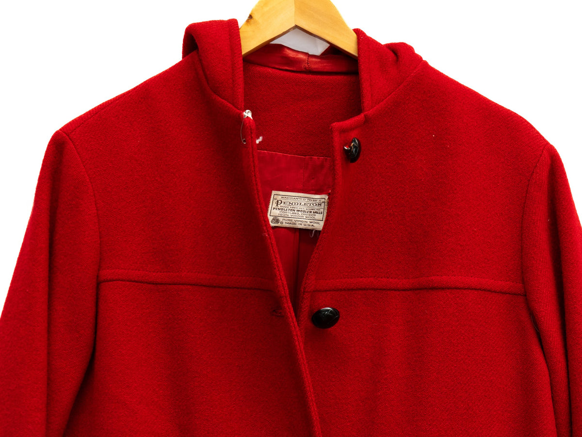 Red Button Chore Jacket — garment photograph 2