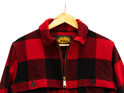 Red Check Zip Overshirt — garment photograph 2
