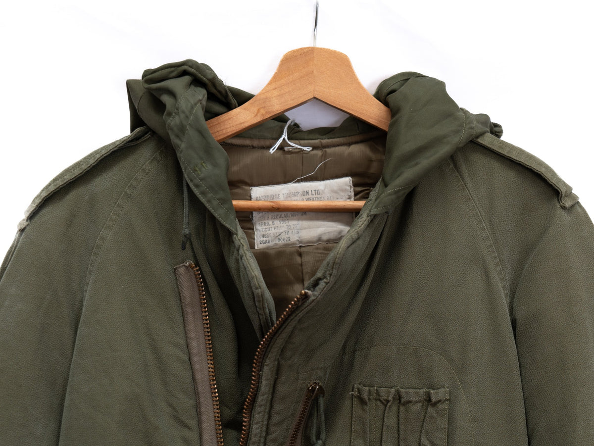Olive Hooded Flight Jacket — garment photograph 3