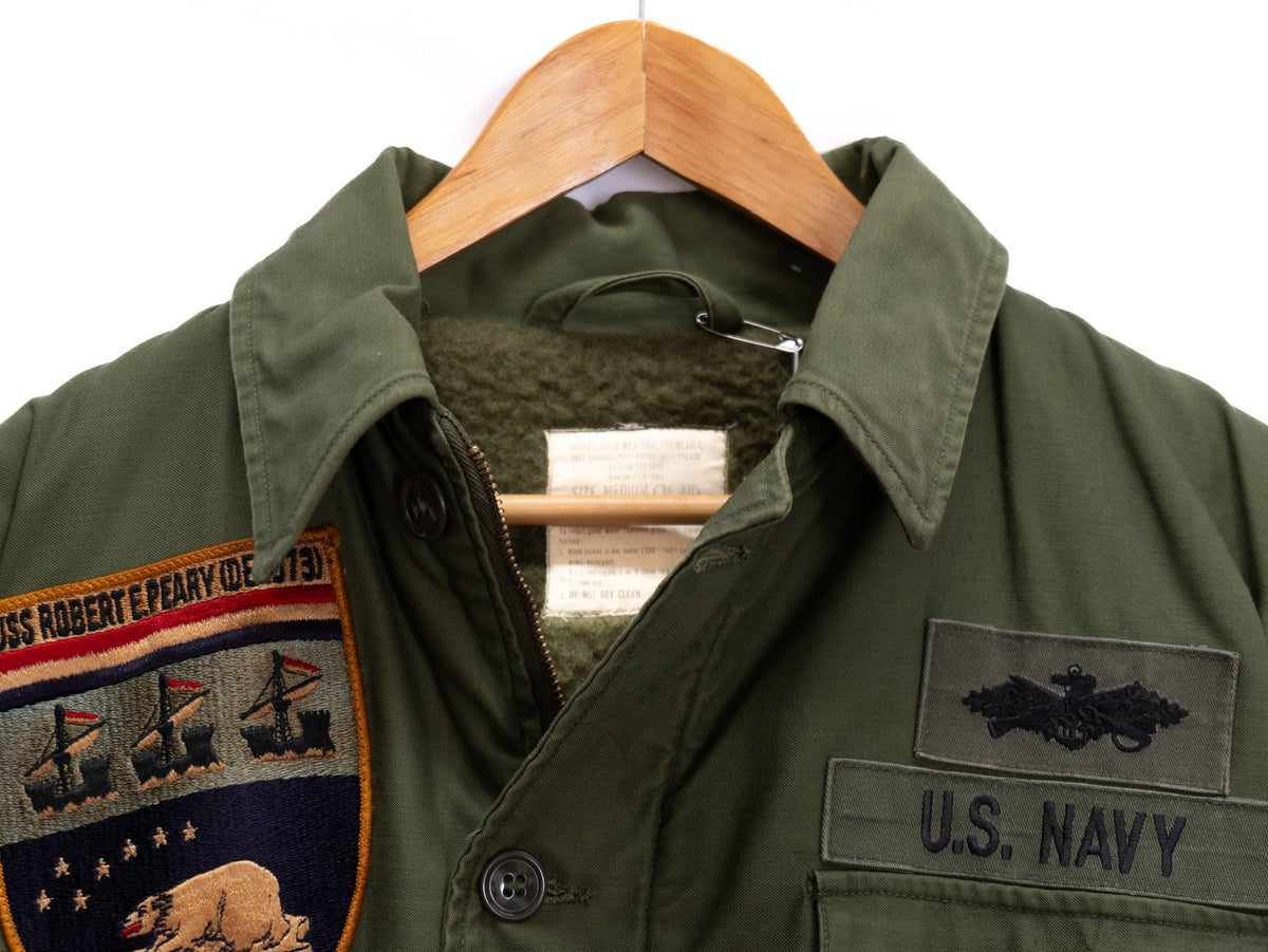 Olive US Navy Patch Jacket — garment photograph 2