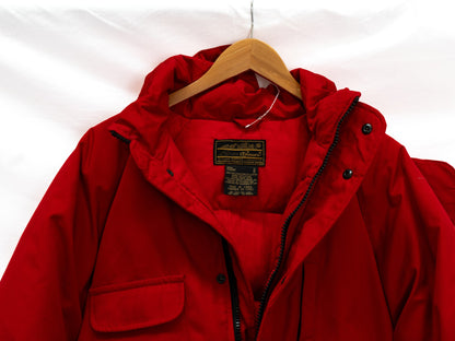 Red Hooded Utility Parka — garment photograph 2