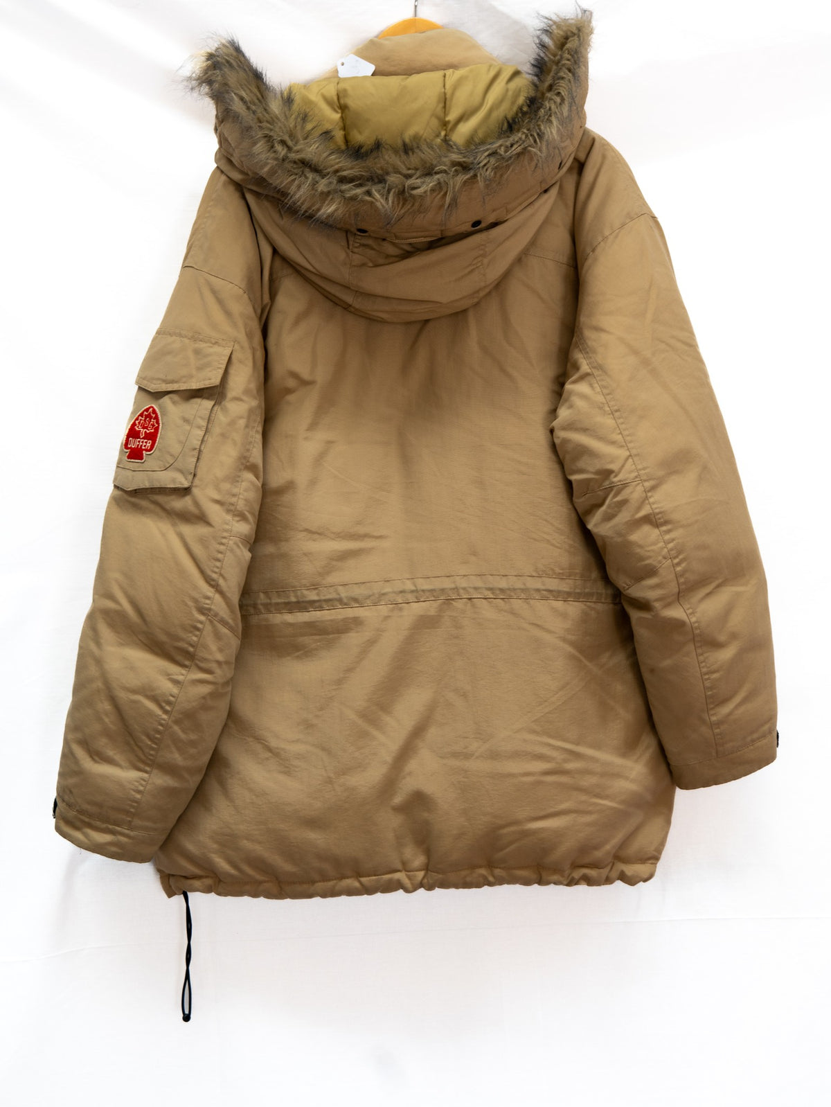 Tan Hooded Utility Parka — garment photograph 3