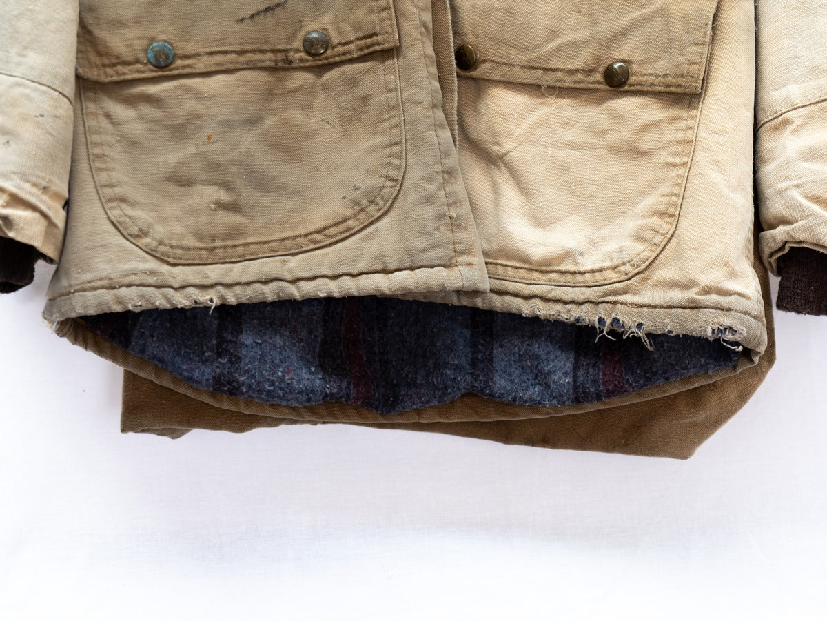 Cream Contrast-Collar Chore Jacket — garment photograph 4
