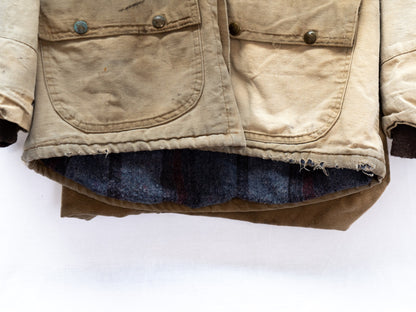 Cream Contrast-Collar Chore Jacket — garment photograph 4